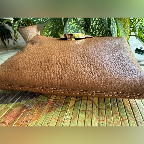 Michael Michael Kors Brown Leather Fulton Crossbody Bag - Picture 3 of 13